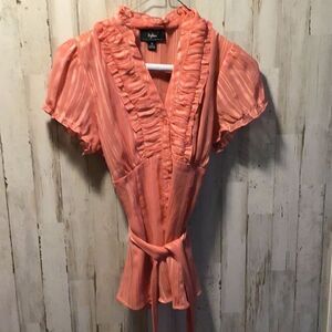 Blouse saucy little Taffeta look ￼ From Byline￼ Size medium
